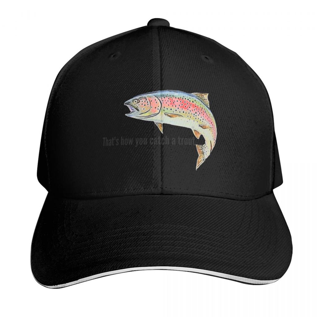 Trout lady Thats how you catch a trout Baseball Cap Thermal Visor Icon Luxury Unisex Hat Hat Unisex Luxury Unisex Hats Womens