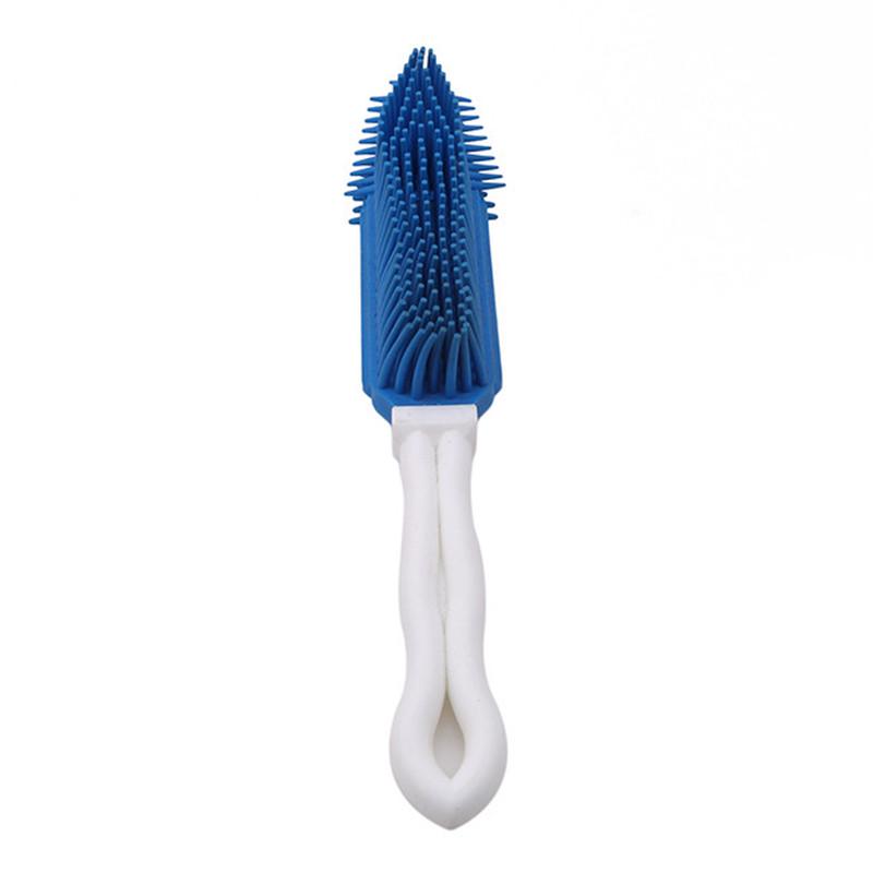 Pet Dog Puppy Cat Bristles Bath Brush Comb Depilation Soft Silicone Sticky Hair Massage Tools