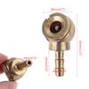 Auto 1/4" Hose Barb Air Chuck Brass Tire Inflator Lock Air Compressor Connector