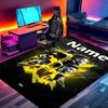 Custom Name Personalized Borussia Dortmund Print Carpet, Versatile Home Decor Rug, for Playroom, Apartment, Balcony, Entryway, Hallway Gift