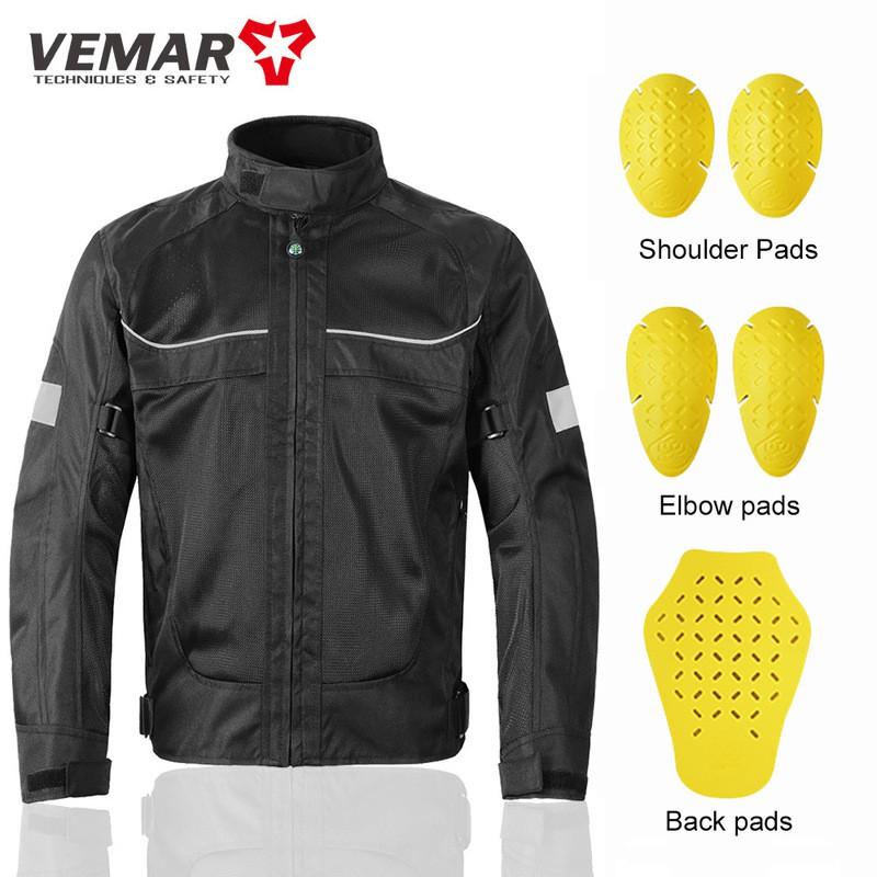 Mens Motorcycle Riding Jacket With Armor Protection Breathable Motorbike Gear Off-Road Street Use