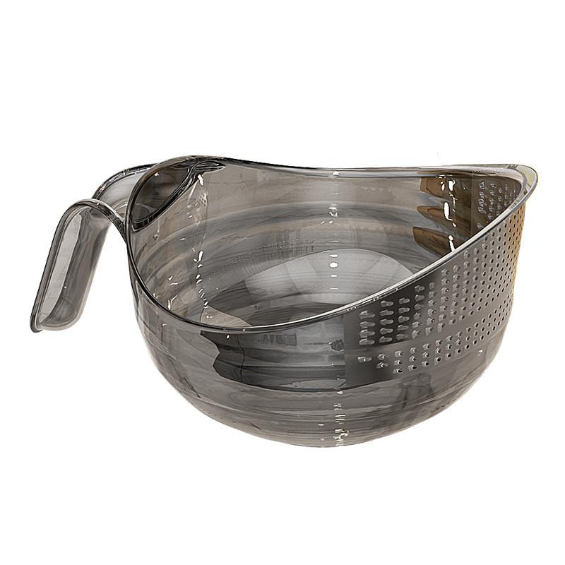 Plastic Kitchen Rice Washing Basket With Handle For Fruit And Vegetable Draining