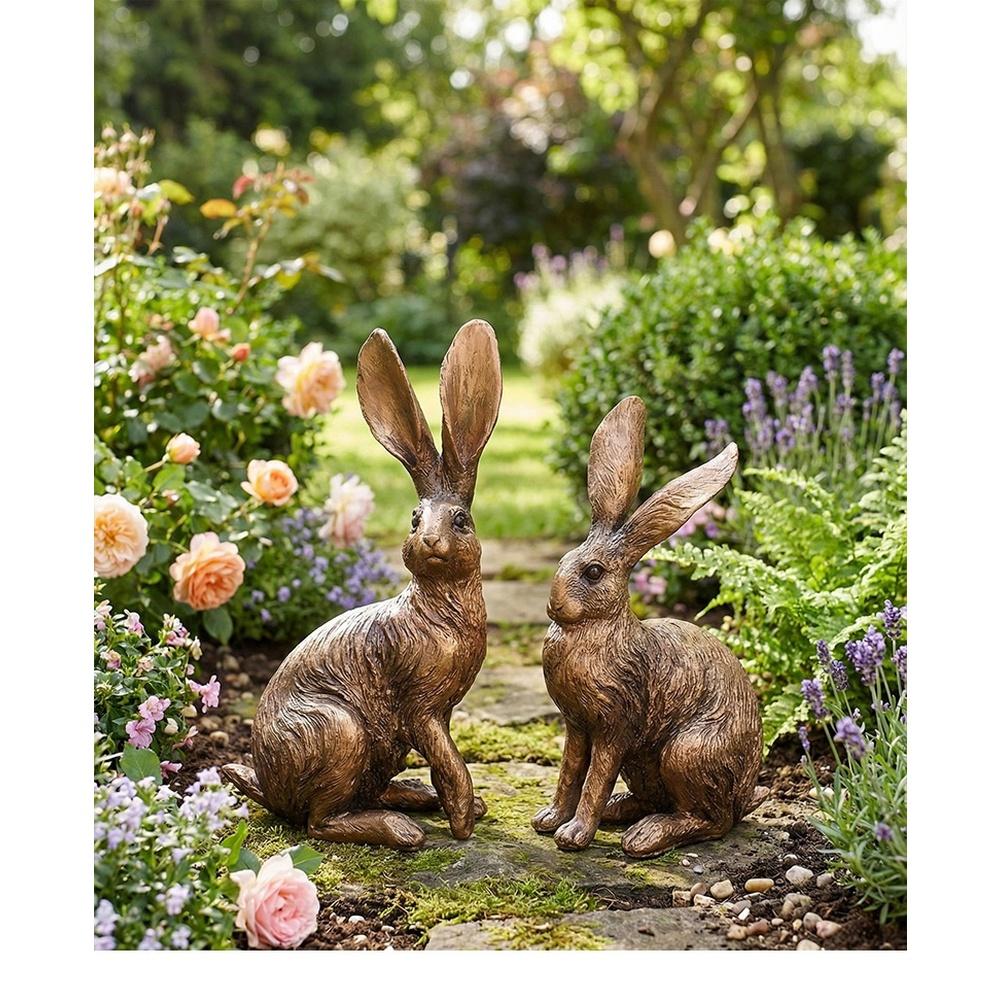 Vintage Rabbit Decor Nordic Rabbit Statue Resin Rabbit Ornament