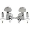 Musiclily Pro R18K L3R3 Locking Gear for Chrome Tuners, 181 Ratio, Half-Moon Buttons, Acoustic/Electric Guitars,