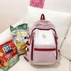 Schoolbag Backpack 1011 New Fashion Student School Bag Japanese Ins Simple Korean Version Junior High School Student College Backpack