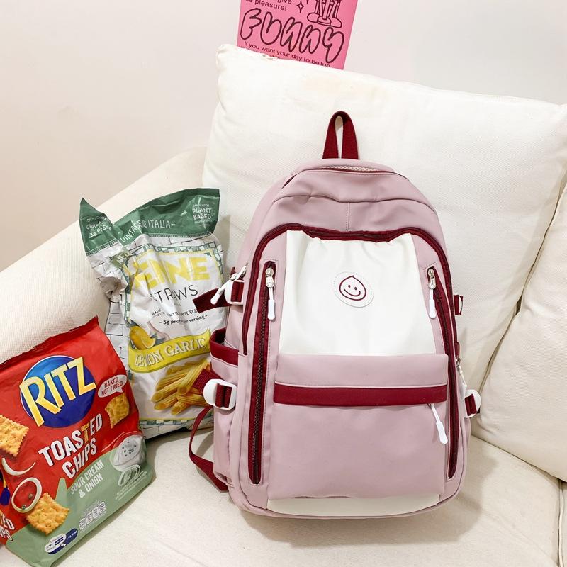 Schoolbag Backpack 1011 New Fashion Student School Bag Japanese Ins Simple Korean Version Junior High School Student College Backpack