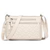 Women's bag, new zipper single shoulder messenger women's bag small square bag.