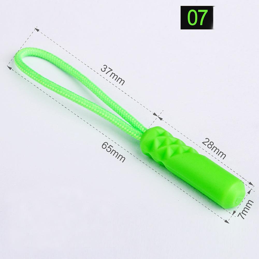 10 teile/los 10 Farbe Reißverschlüsse Pull Puller Ende Fit Seil Tag Ersatz Clip Gebrochen Schnalle Fixer Koffer Zelt Rucksack Zipper schnur