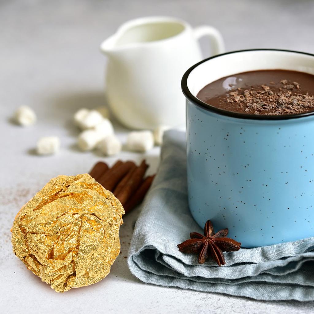 Zlatá fólie Candy balicí papírové obaly na čokoládu Bezpečné Ideální pro dárkové balení Vánoční večírky Více