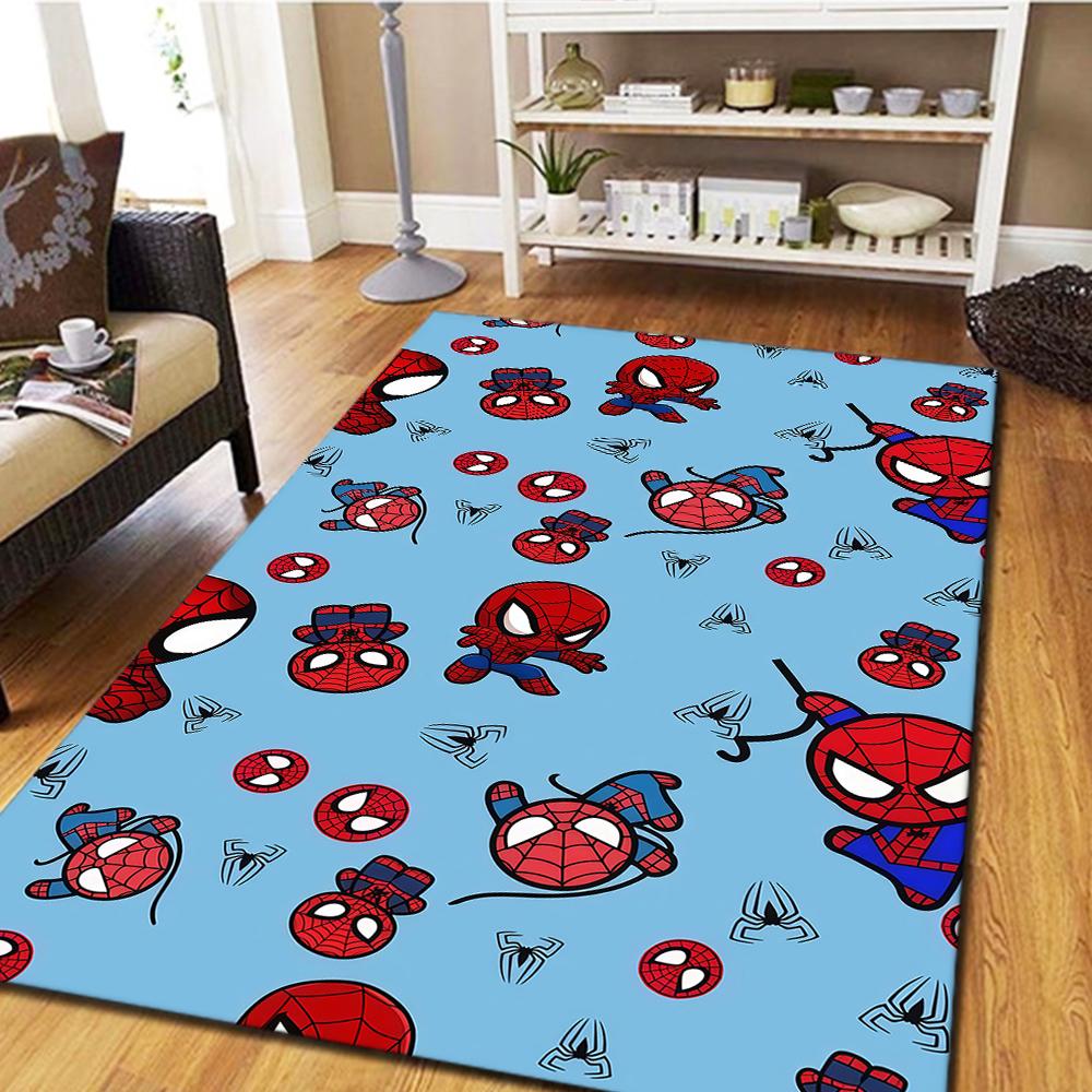 Cute Spider-Man Floor Carpet, Cool Movie Themed Mat, Digital Printed Rug for Home Bedroom Decor, Play Mat -HYQ2