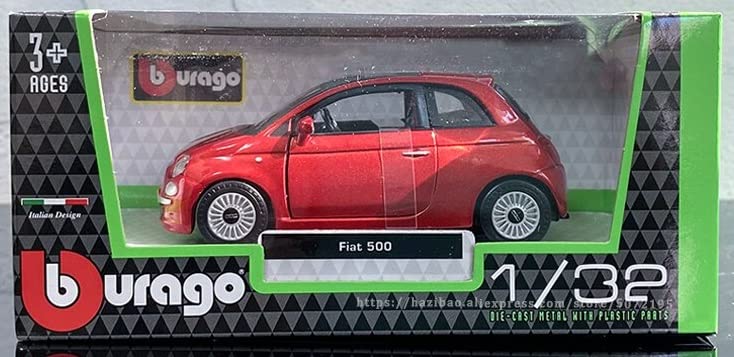 Bburago Fiat 500 Diecast Auto Maßstab FIAT NUOVA 2007 1/32 (rot) [Gebraucht]