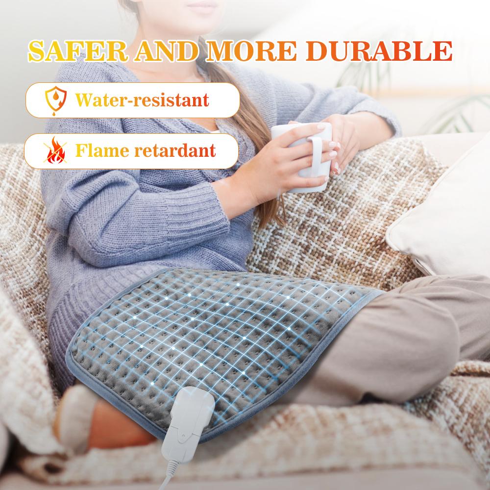 Electric Heating Pad Blanket - 9 Level 4 Mode Temperature Control Thermal Waist Belt Winter Warming Back Hand Warmer for Comfort