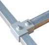 8 PCS T-Style Square Tube Connectors for 3-Way 90 Degree Joins On 1 Inch Pipes for Shed and Railing Construction Projects