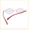 Stylish Retro Frameless Glasses with High-End Diamond Cut Edges and Anti-Blue Light for Women