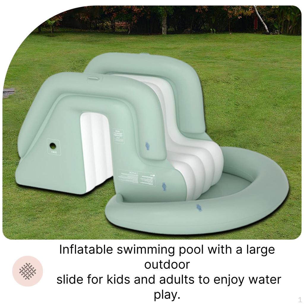 Inflatable Pool Slide Supply, Supplies Easy Inflation, Wear Resistant Play Game, Gift, PVC