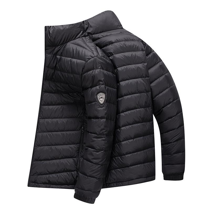 Men's 2024 Autumn/Winter High-End Casual Lightweight Down Jacket with Stand-Up Collar