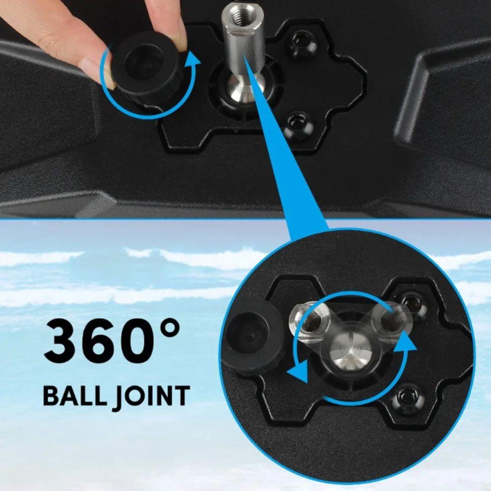 Heavy Duty Universal Boat Mirror Stainless Steel Jet Ski Mirror Marine Rearview Mirror  Boat