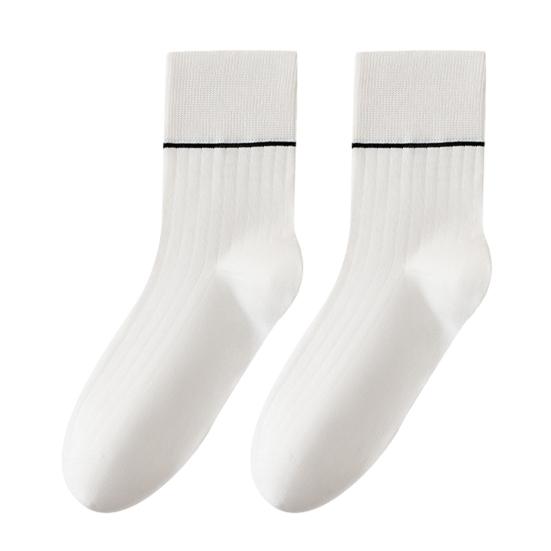 Męskie Skarpetki do Garnituru Bawełniane Antybakteryjne Prążkowane Skarpetki za Kostkę Oddychające Antyzapachowe Skarpetki Casualowe do Biznesu Sportu na Wszystkie Pory Roku do Codziennego Noszenia