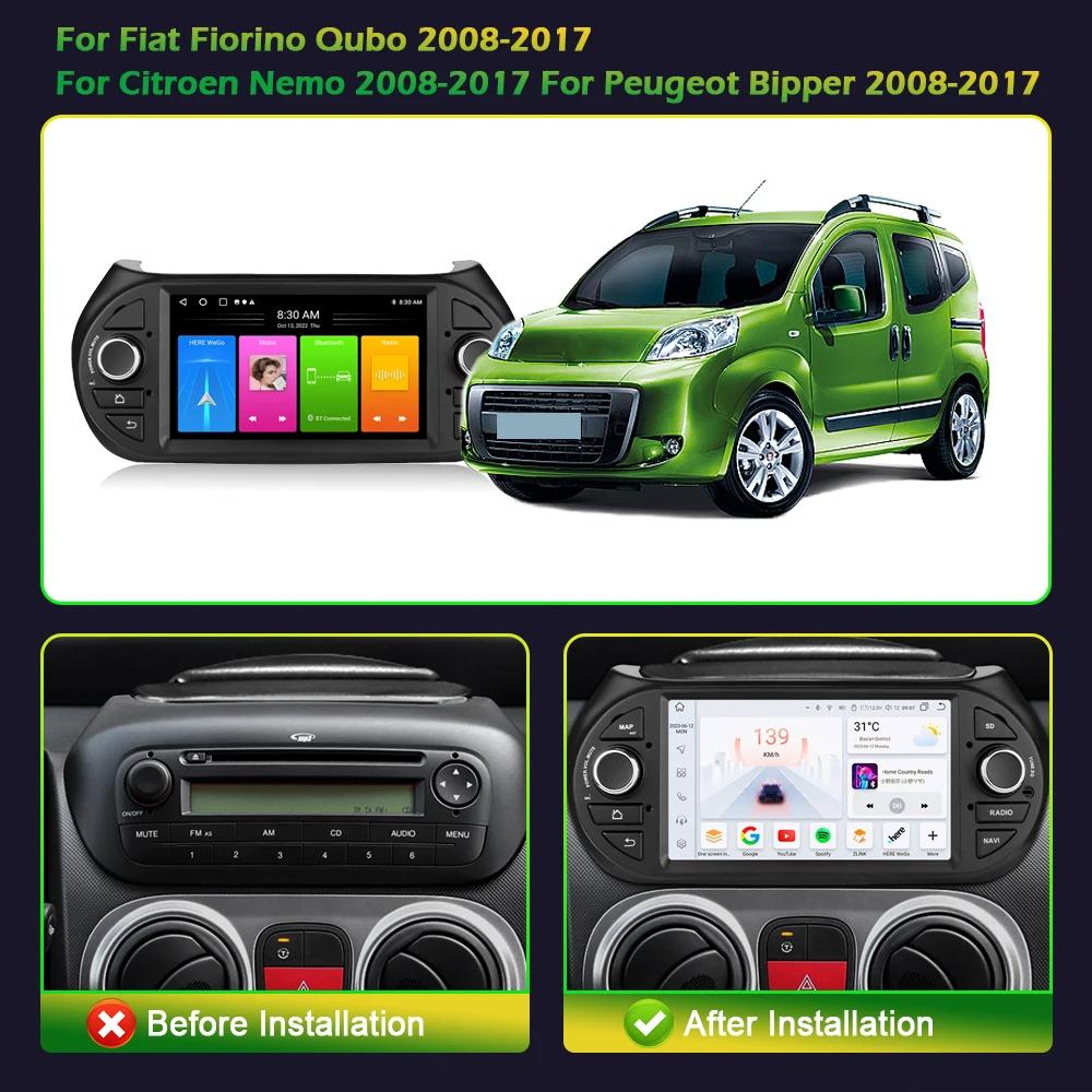 7inch Screen Android Car Radio For Fiat Fiorino Qubo 2008-2017 For Citroen Nemo 2008-2017 For Peugeot Bipper 2008-2017 Carplay