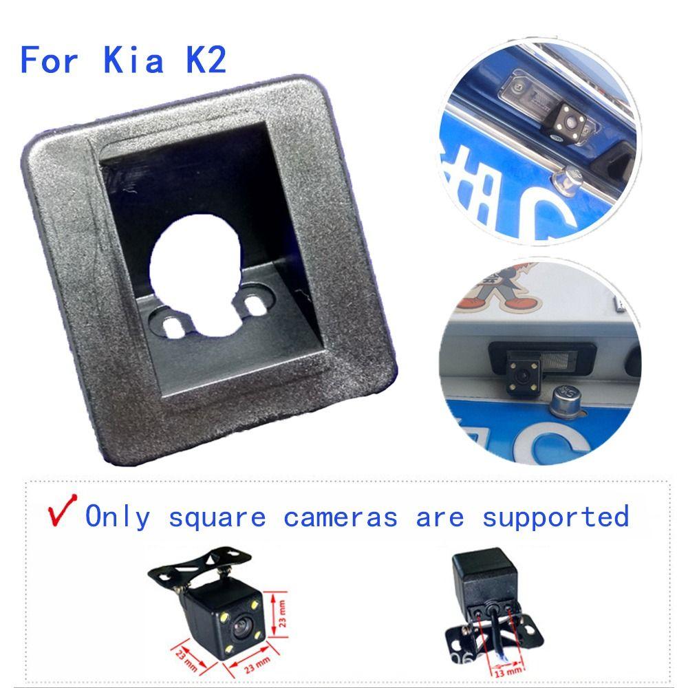 

Kia K3 Plate Lights Mount Vehicle Reverse Camera Bracket Car Rear View Back Up Holder Cam Holder чорний