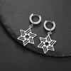 LIKGREAT Je Star of David Earrings Hexagram Dangle Earring for Women Stainless Steel Vintage Anniversary Birthday Gifts