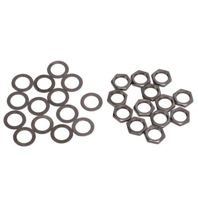 Nut Washer Kit Instrument Socket Connector Fasteners for Electric Guitar Bass M9 Female ThreadGun