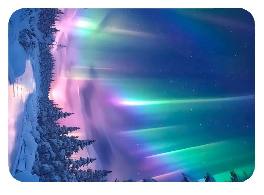 Dreamy Aurora 3D Crystal Glass Magnetic Refrigerator Sticker – Colorful Metal Home Decoration Gift