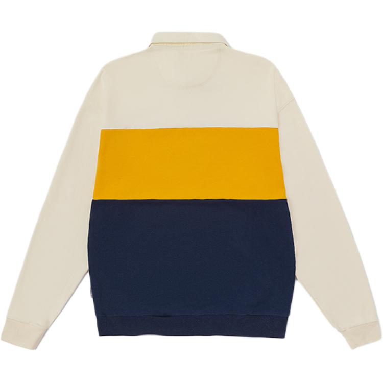 Vans Fashion Color Block Pullover Long Sleeve Sweatshirt Unisex sweatshirt Khaki VN0A5F793KS