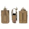 Nylon Tactical Radio Pouch MOLLE Walkie Talkie Holster Adjustable Drawstring For Hunting Outdoor Gear