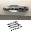 For Jeep Cherokee 2014- Chrome Door Handle Cover Trim W/ Keyless Smart
