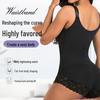 European Lace Zipper Bodysuit: Rubber Chest Binding, Abdomen Tightening, Hip-Lifting, Body-Shaping Lingerie for Women