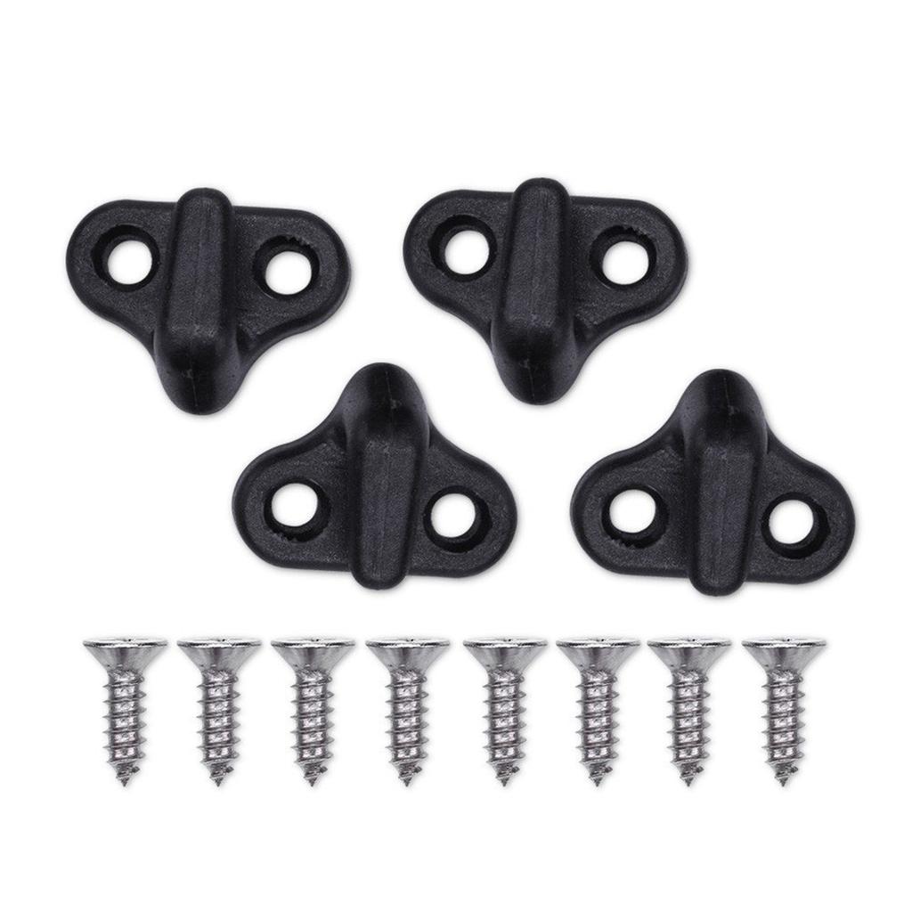 Kayak Lashing Hook Secure Kayak Fasteners Bungee Shock Cord Hook with Stainless Steel Flathead Screws For Kayak Canoe