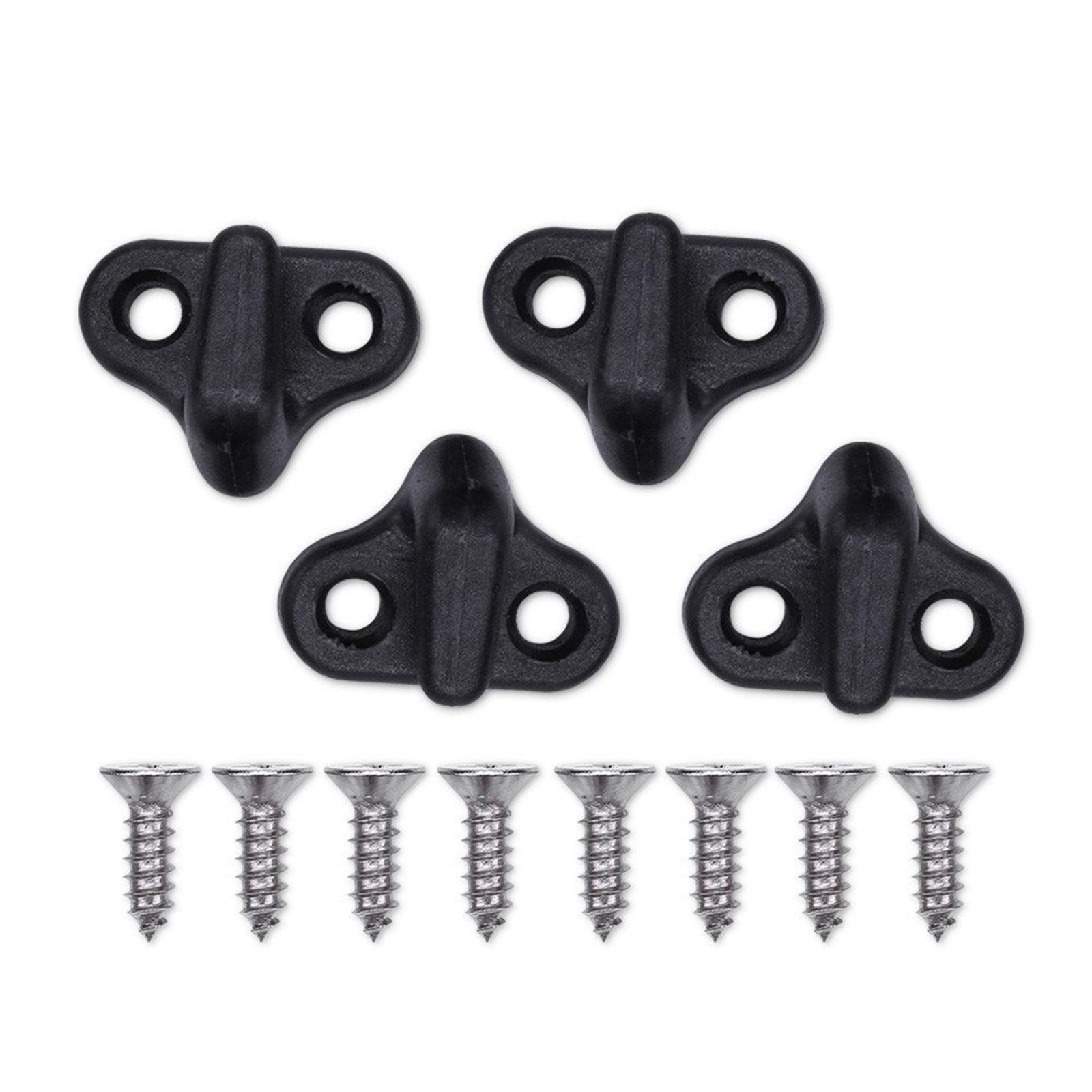 

Kayak Lashing Hook Secure Kayak Fasteners Bungee Shock Cord Hook with Stainless Steel Flathead Screws For Kayak Canoe