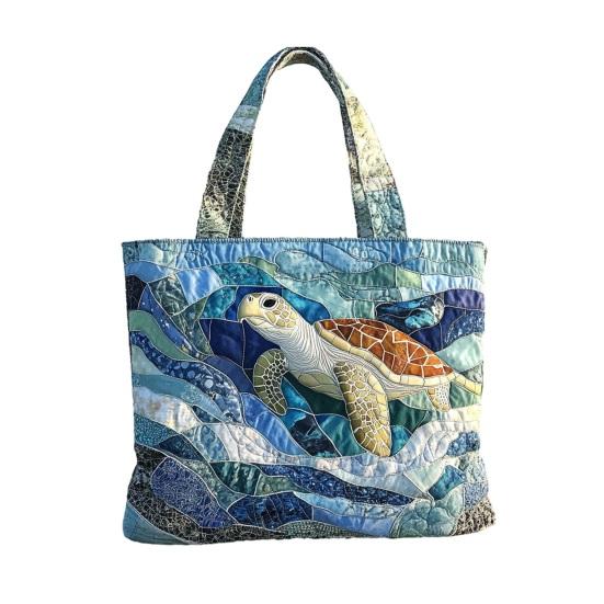 Стеганая сумка-тоут Женская винтажная сумка через плечо Цветы Животные Сумка Цветочный кошелек для поездок на работу Вечеринки Ежедневные поручения E