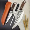Rustfritt stål knivsett Kjøkken kokkekniver sett hakkekniv Fruktutbeningskutter