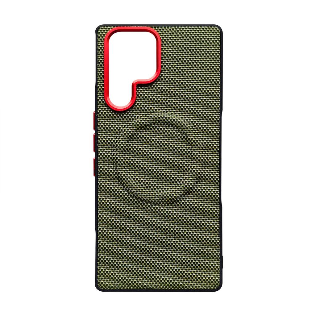 Luxury PU Woven Matte Anti-Slip Phone Case For Samsung Galaxy S26 S25 Edge Ultra Plus Drop Proof Magnetic Charging Protect Cover
