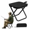 Folding Chair Tourist Stool Fishing Black With Cover