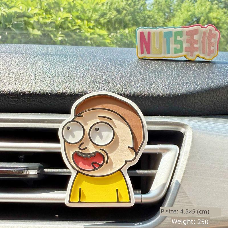 

Rick and Morty Car Air Vent Diffuser Stone Aromatherapy Essential Oil Perfume Creative Handmade High-End Car Decoration Gift Morty Other notes