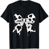 Coquette Bow Cow Pattern Farm Animals Cow Print Graphic T-Shirt