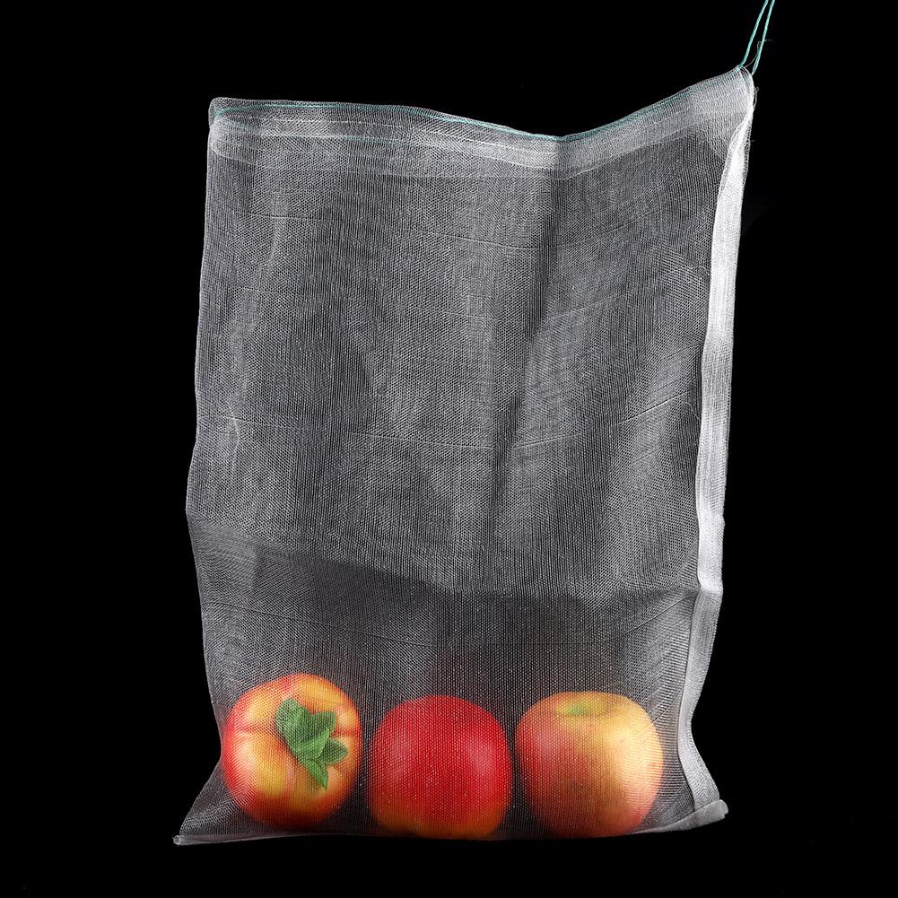 50pcs Plant Fruit   Bags Drawstring Mesh Bag Against Insect Pest Garden Tools 25*15cm