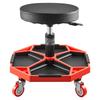 Rolling Mechanic Stool Adjustable Garage Seat 300 lbs Load with Wheels