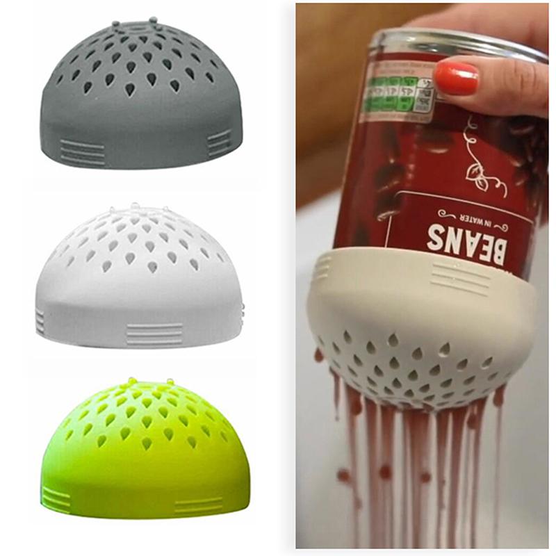 Food Grade Silicone Gel Filter Water Filter Cover Filter Funnel Multi-Use Mini Colander Food Mesh Can Drainer Kitchen Gadget