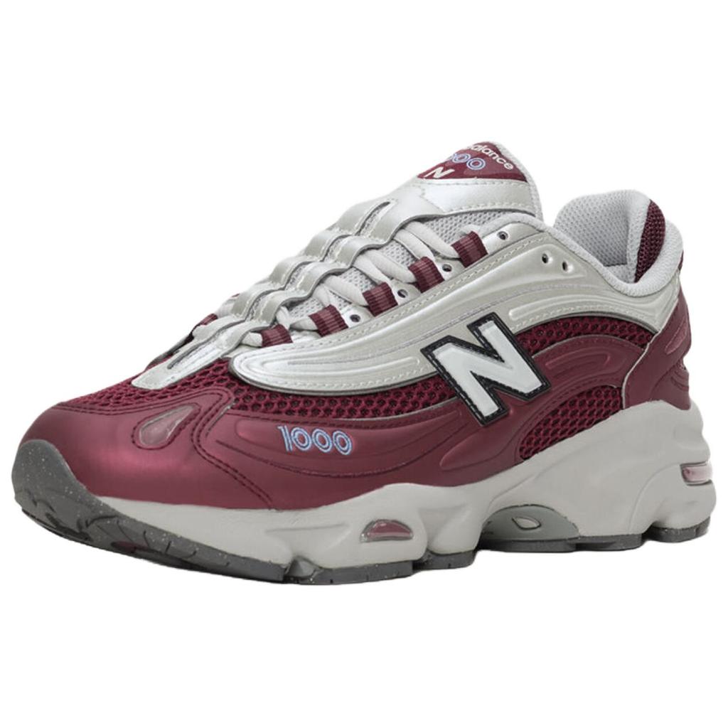New Balance 1000 Monarch Burgundy Unisex Tenisky Červená Světle-Stříbrná-Metalická Stále-Voda M1000Q