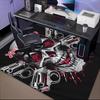 1PC Custom Name Skull Guns Artwork Theme Floor Mat Ideal for Living Room, Game Rooms, Office, Bedroom,Floor Mat Playful Design