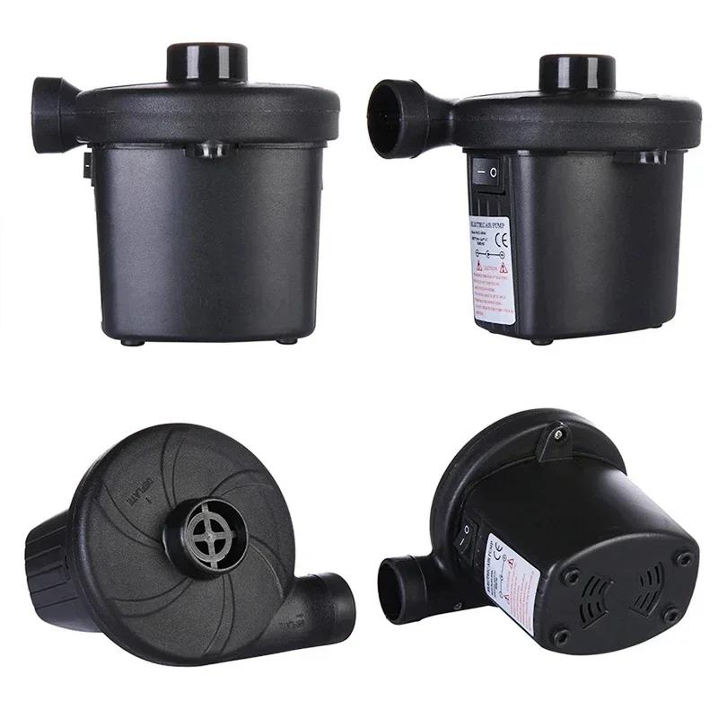 220V Electric Inflatable Pump Quick Air Filling Compressor With 3 Nozzles For Car Camping Life Buoy Boat Cushion Home Use