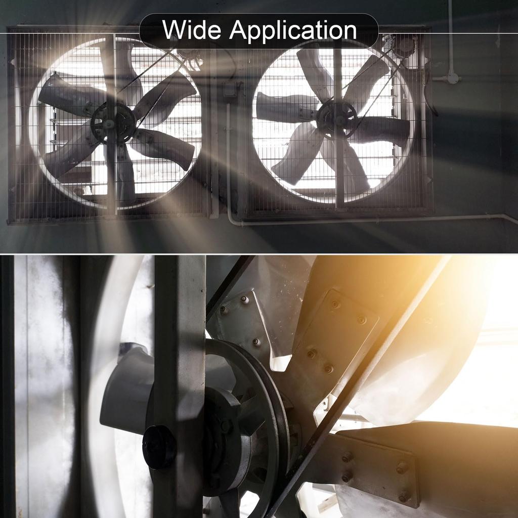 uxcell 3V475 Rubber V-Belts, 47.5" Long x 0.38" Wide x 0.31" Thick, Industrial Power Transmission Belts, Pack of 3