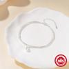 Fashion Summer S925 Sterling Silver Double Layer Adjustable Cauliflower Chain Pearl Pendant, Anklet