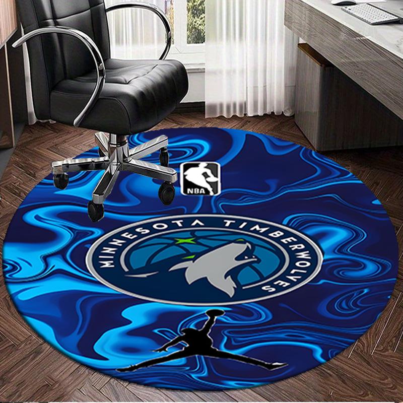 Minnesota Logo Round Rug for Livingroom,Bedroom, Palyroom, Chair Rug, Area rug, Circle Carpet, Large Size Fan Christmas gift