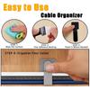 Reusable Self Adhesive Hook and Loop Cable Ties Cord Rope Holder Cord Organizer Straps Wire Organizers Home Office Essentials