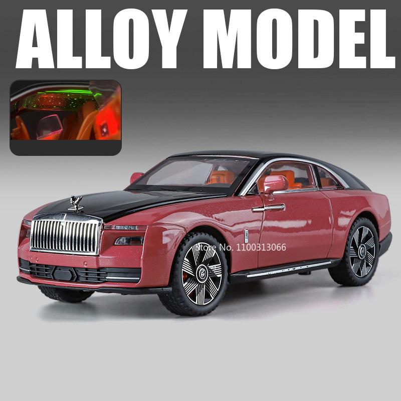 1:24 Rolls Royce Cullinan Spectre Cars Toys Models Alloy with Light Sound Miniature Car Wheel Steering Vehicles Model Ornament
